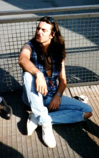 Andr� Andersen (ROYAL HUNT) relaxing.